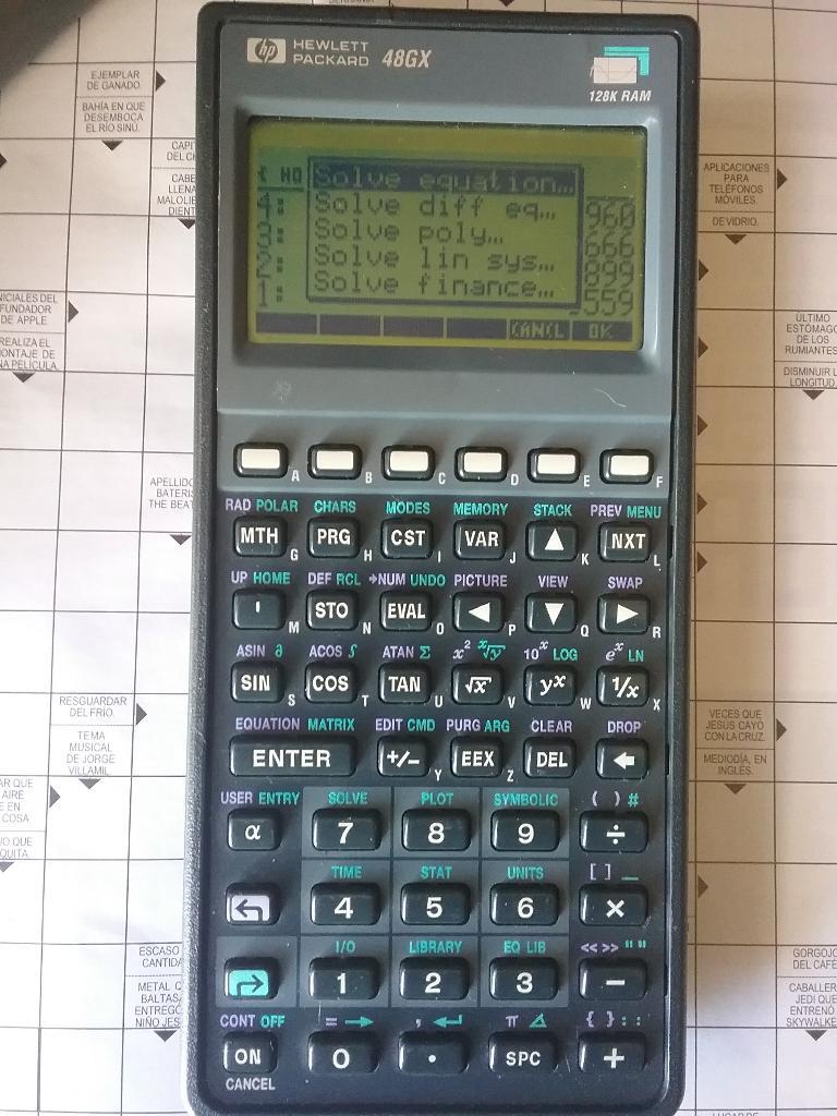 Calculadora Hp 48gx 128 K Expandible Pro