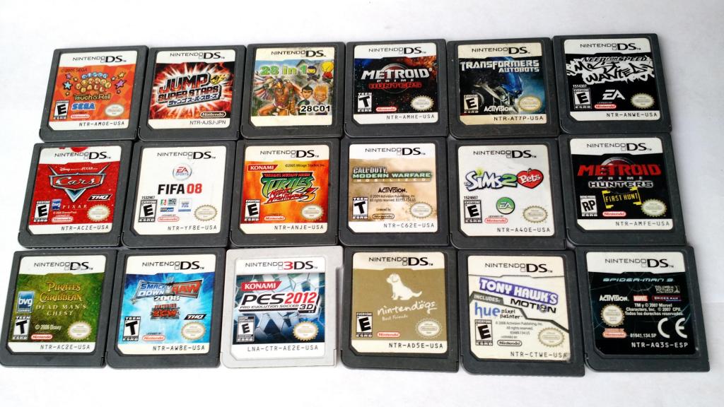 Cartuchos para nintendo DS y 3DS