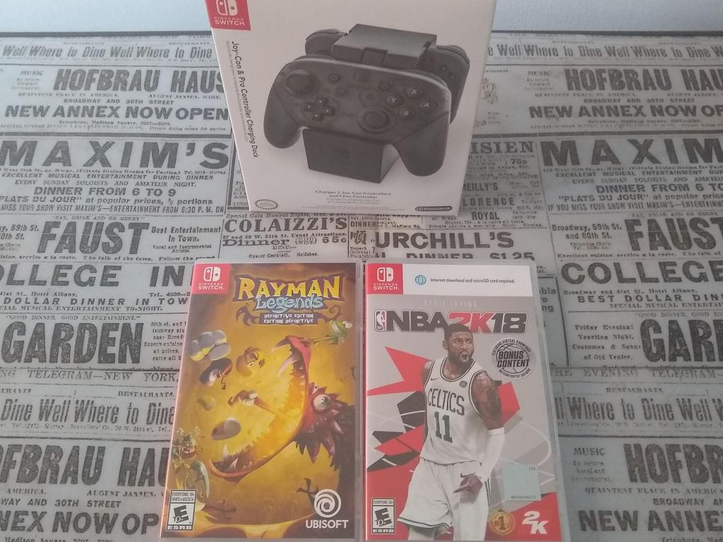 Vendo! Juegos Switch Nuevos Rayman y NBA 2K18