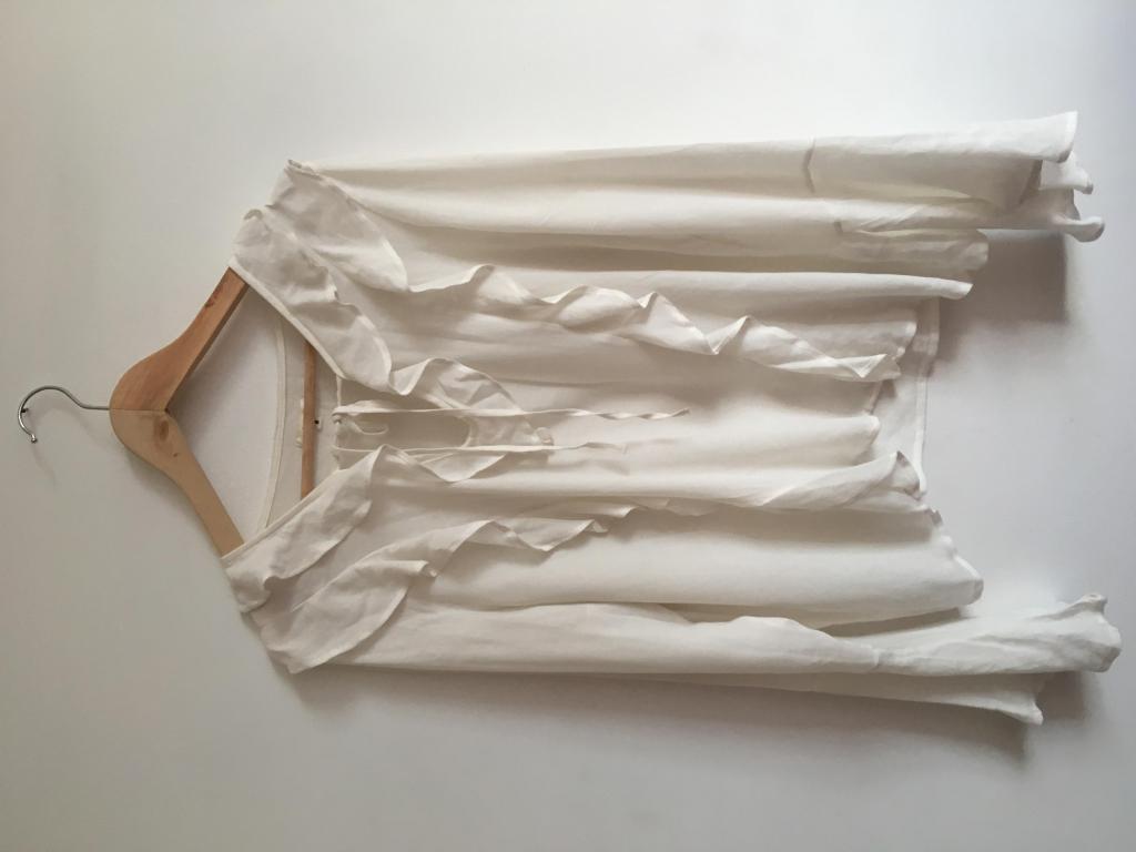 Camisa manga larga blanca boleros