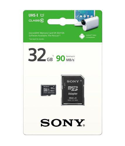 Memoria Micro Sd Sony 4k 32gb Clase 10 De 90mb/s Original