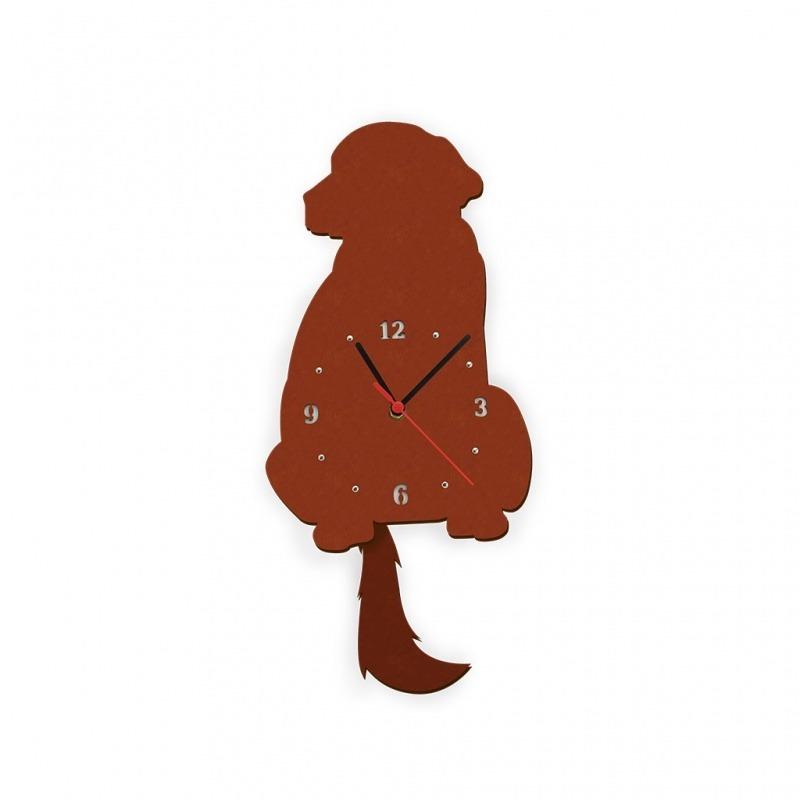 Moderno Reloj De Pared Perro Medidas 48x21,5 Cms