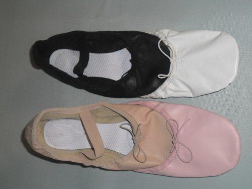 zapatillas ballet en cuero y lona tipo exportacion emvio