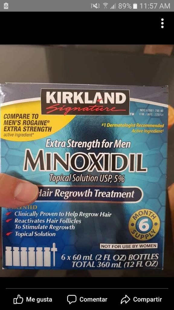 Minoxidil Kirkland Caja X 6 Unidades