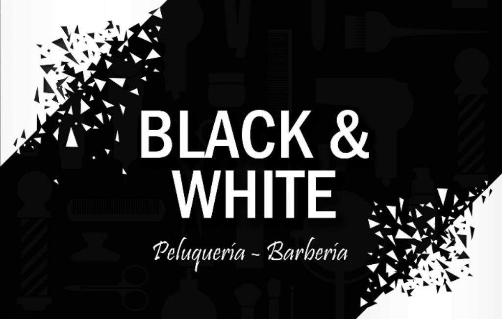 Peluquería Y Barbería Black And White