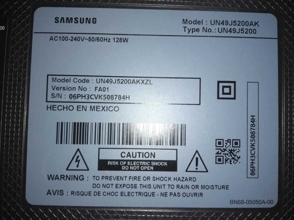 Tv Samsung para Repuesto Un49jak