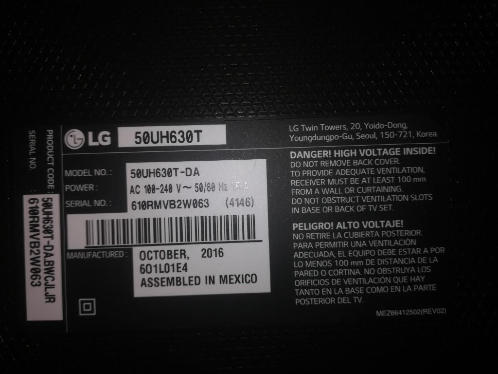 Vendo Tv Smartv Lg 50