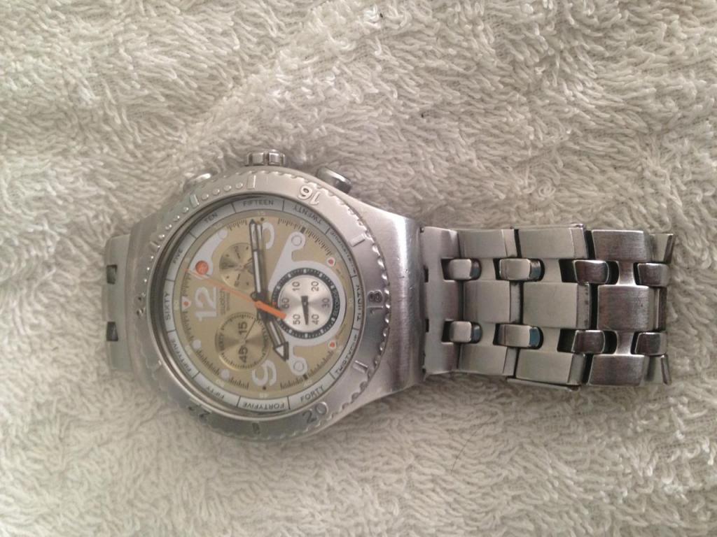 reloj swatch original crono acero