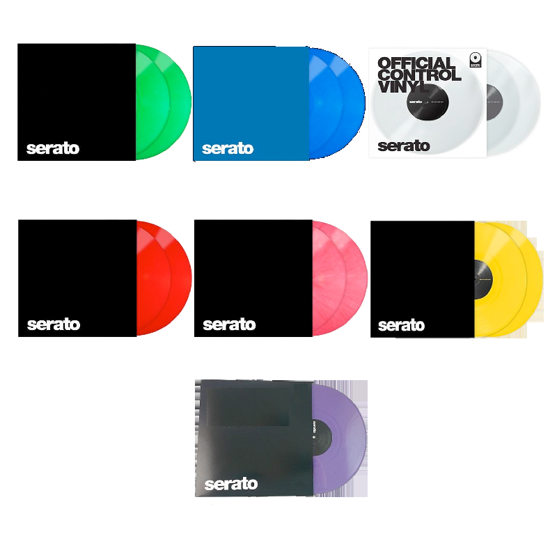 2 Vinilos Serato Dj Control Vinyl Timecode 2.5 Colores para
