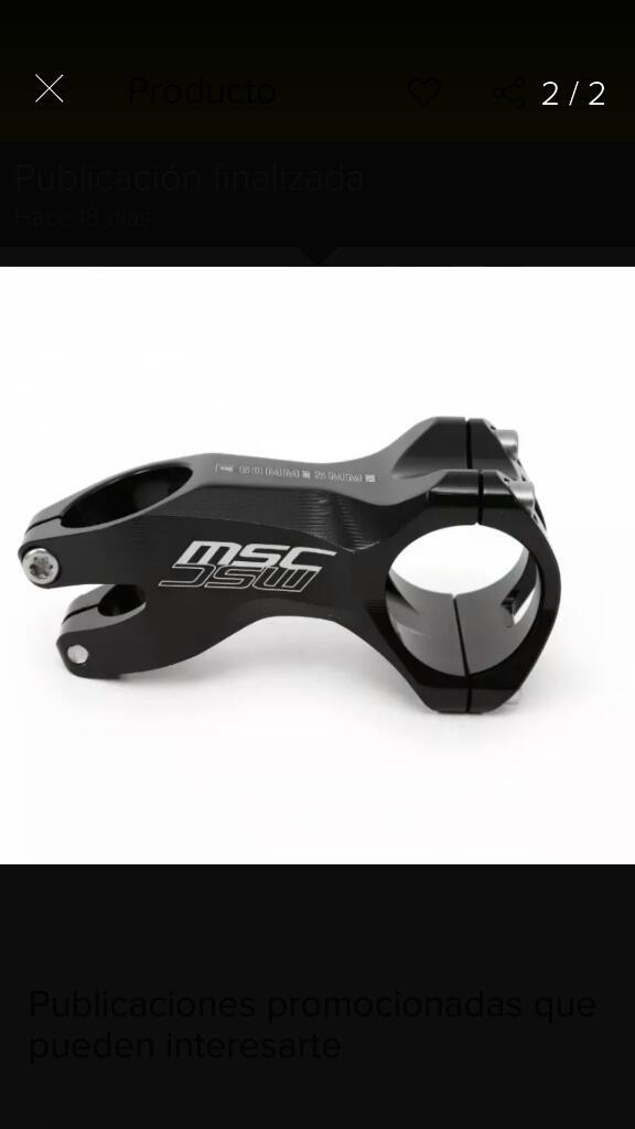 Codo O Potencia para Mtb, Marca Msc