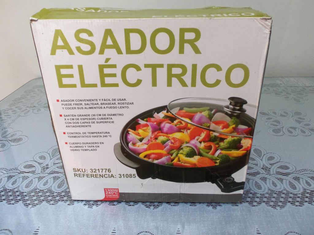 Asador electrico, parrilla 