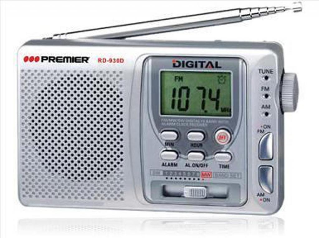 Radio Am Fm Digital Con Alarma Y Audífonos Premier