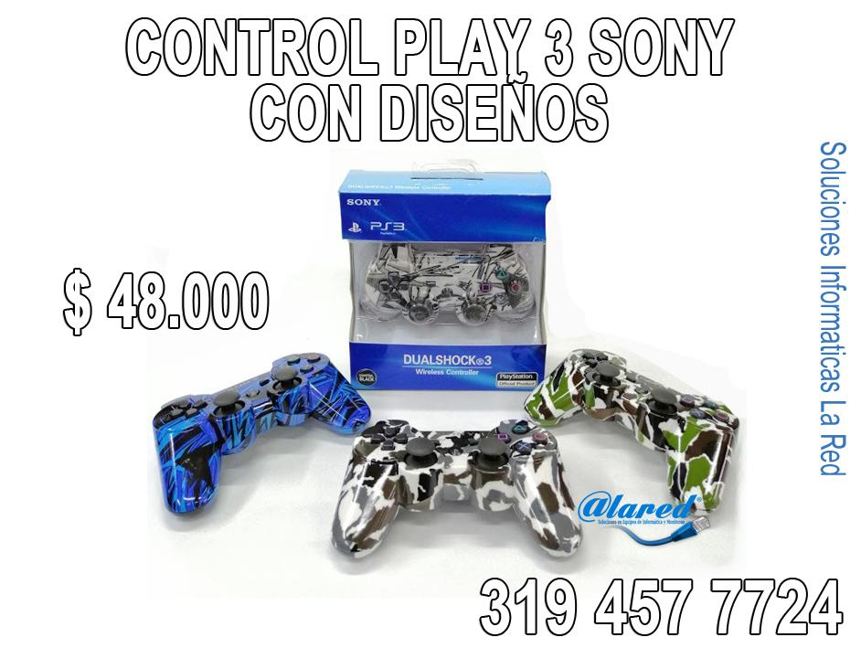 CONTROL PLAY 3 SONY CON DISEÑOS