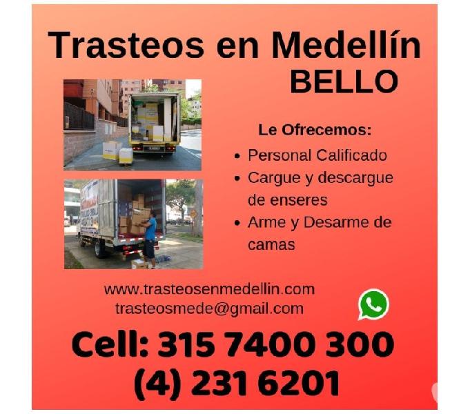 Trasteos en Medellin en BELLO