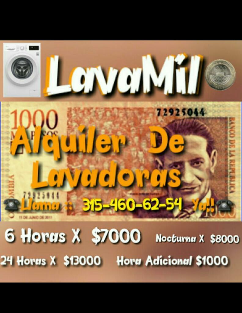 Alquiler Lavadoras Lavamil Norte de Cali