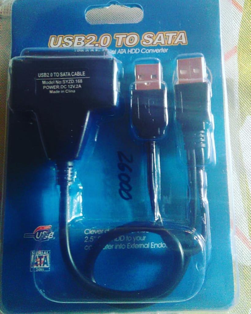 Cable Usb en Y para Disco Duro Portátil