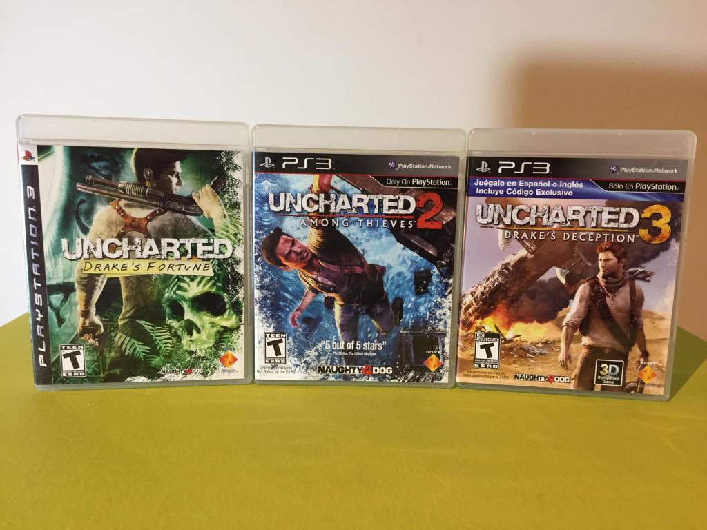 UNCHARTED 1, 2 y 3 para PS3 ! COMO NUEVOS ¡