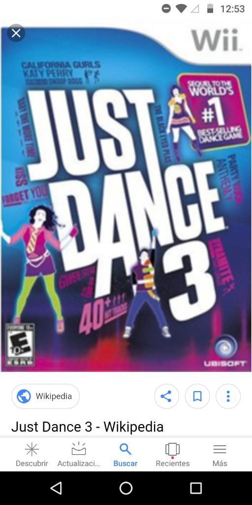 Vendo Just Dance en Perfecto Estado Wii