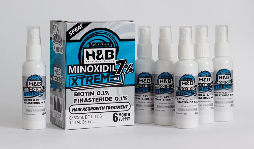 Minoxidil 7 xtreme con Finasteride y Biotina