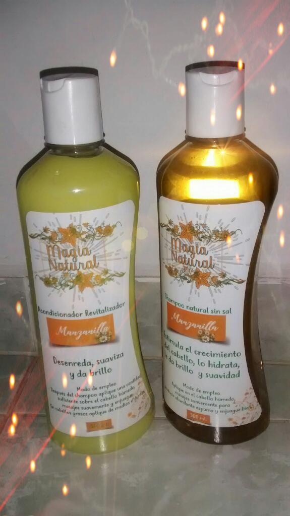 Shampoo Y Acondicionador de Manzanilla