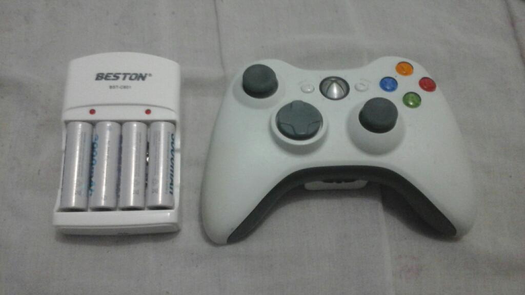 Control Xbox 360 Mas Cargador de Bateria