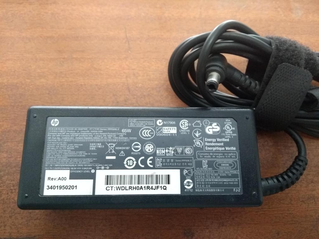 Cargador HP 18.5V 3.5A Original