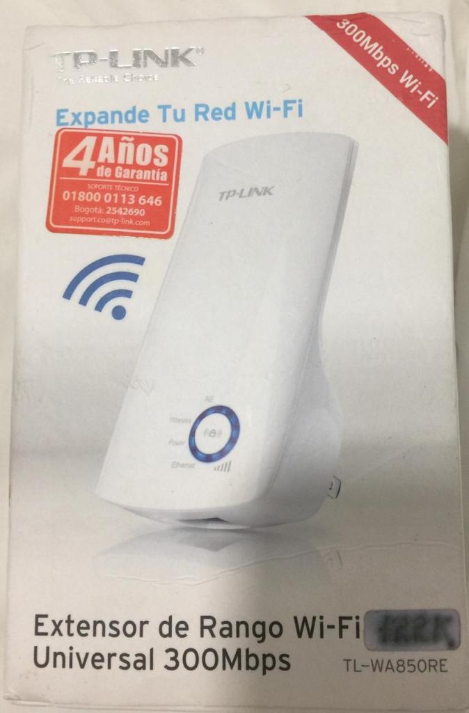 EXTENSOR DE RANGO WIFI TP LINK UNIVERSAL 300 Mbps sin cables