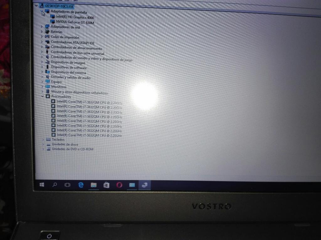 Portátil Dell Vostro Core I7 8gb Dd750