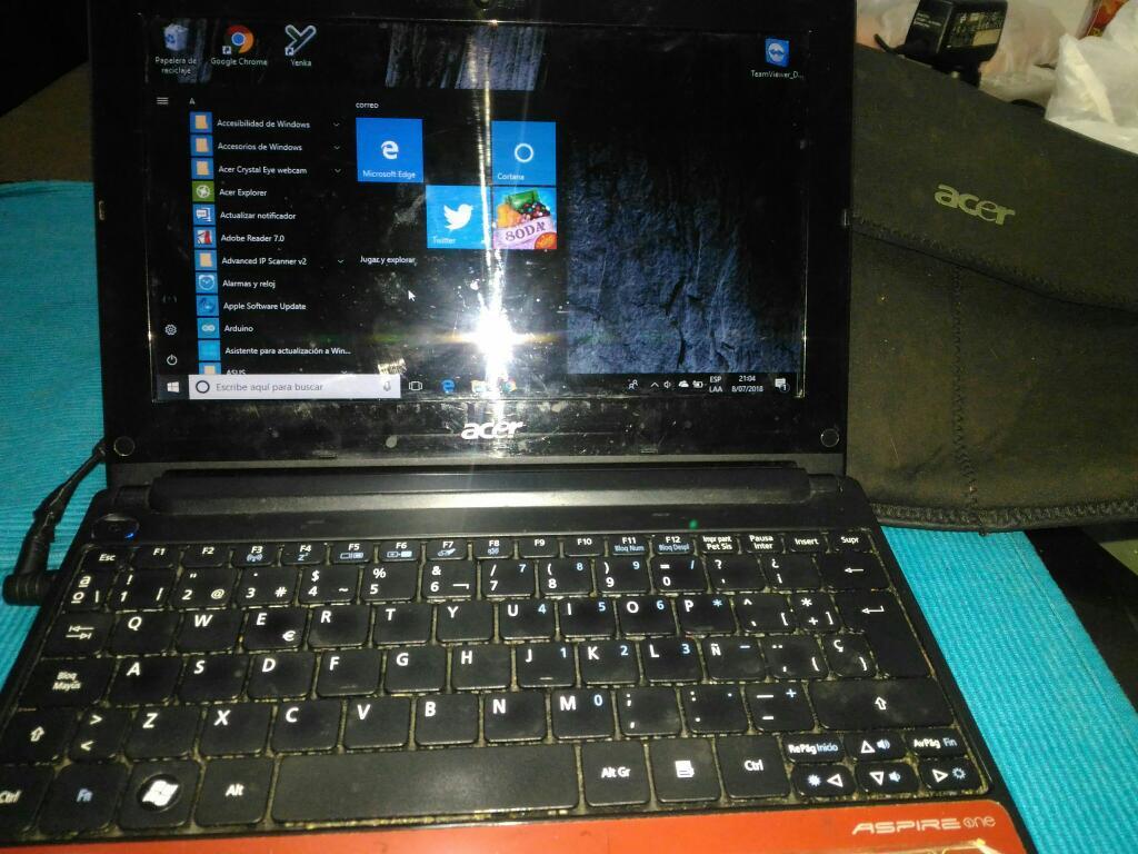 Vendo Acer Aspire One N550 Windows 10