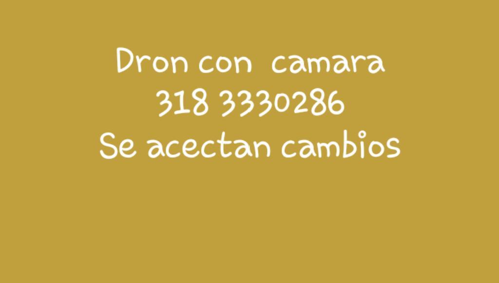 Dron con Camara Se Asectan Cambios