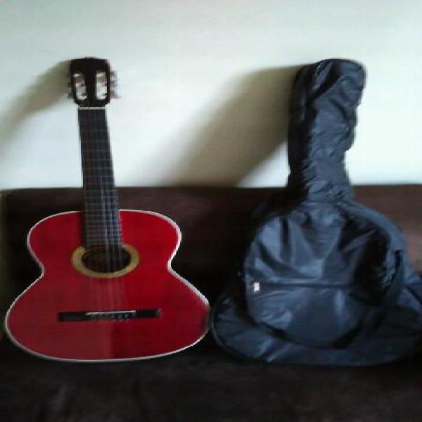 Guitarra Acústica Mas Estuche Poco Uso