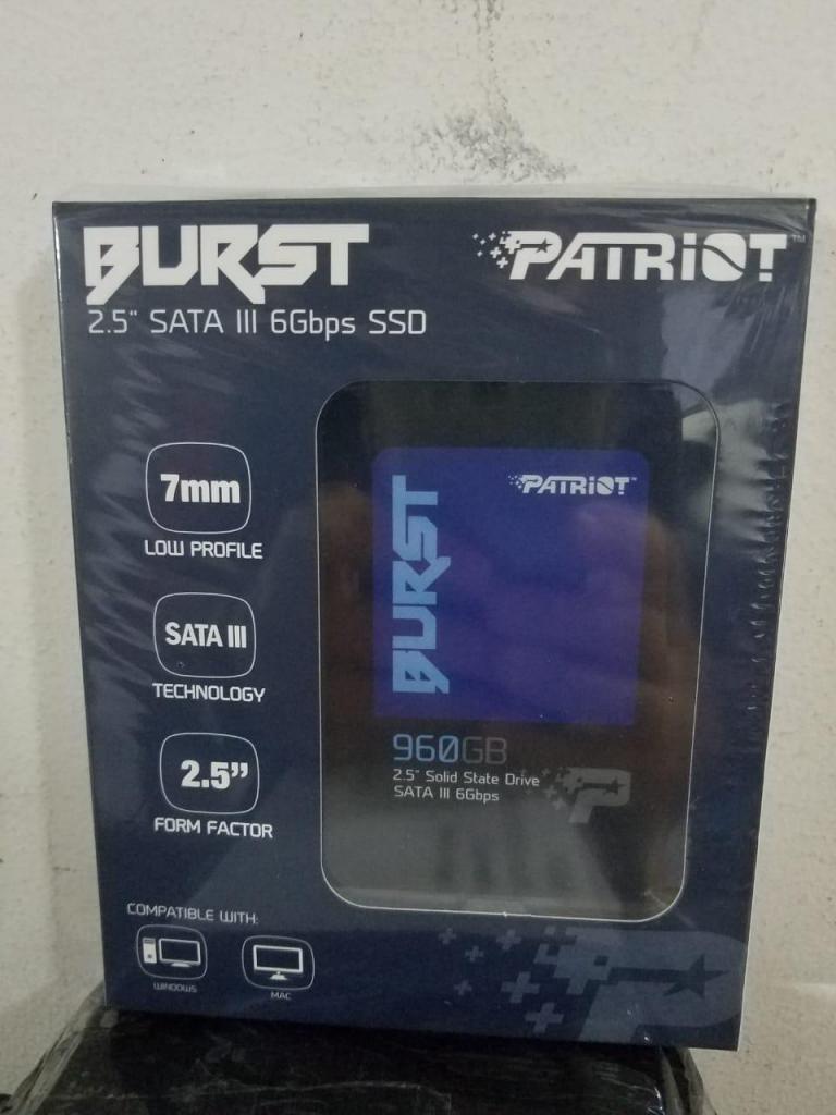 DISCO SOLIDO 960GB PATRIOT BURST 2.5 sata III 6Gbps SSD
