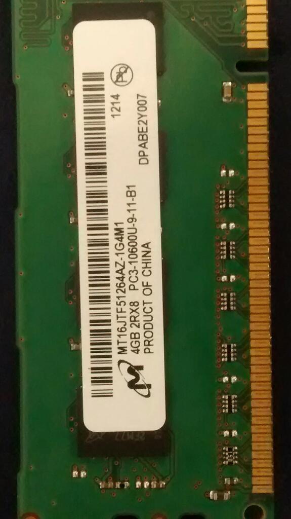 Memoria Ram Ddr3 4 Gb Usada.
