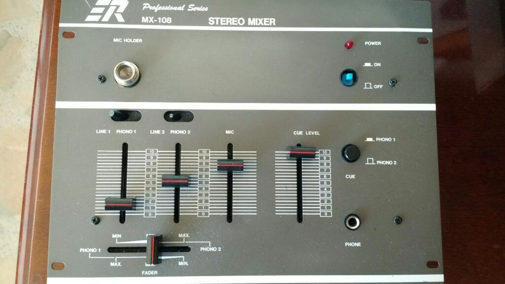 Stereo Mixer Er.mx108 Profesional