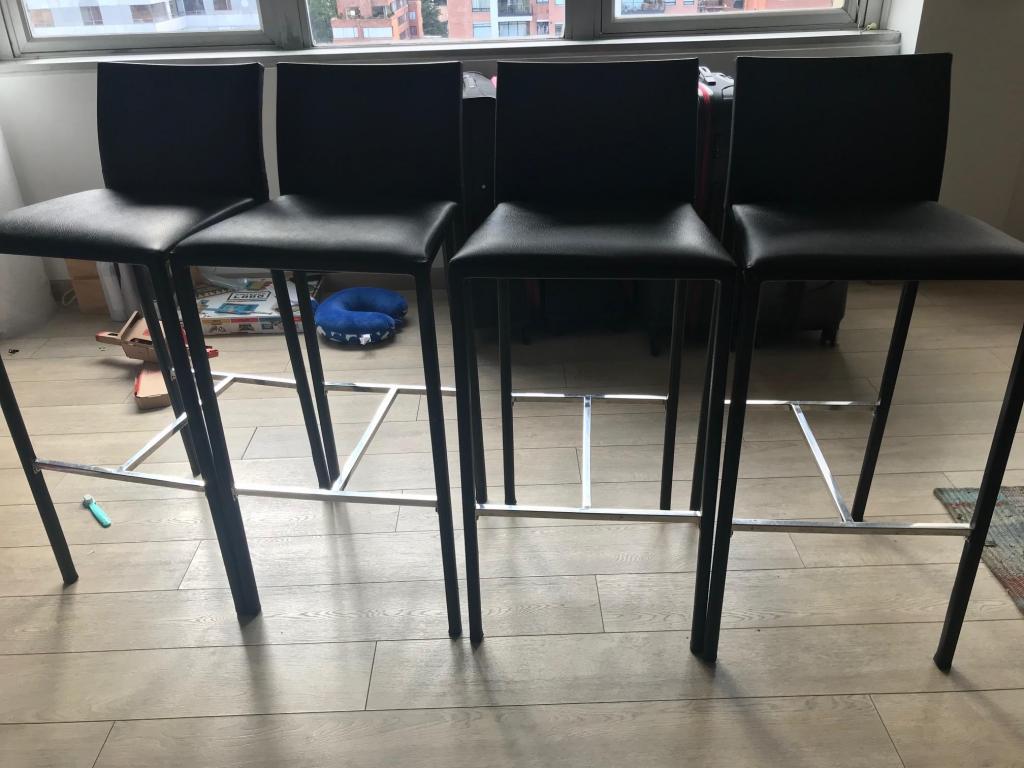 4 sillas de barra butacos