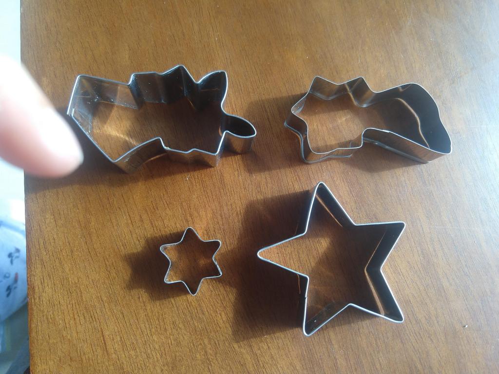 Cortadores para galletas en forma de estrellas