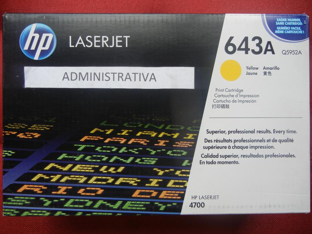 Toner HP LaserJet QA 643A Amarillo