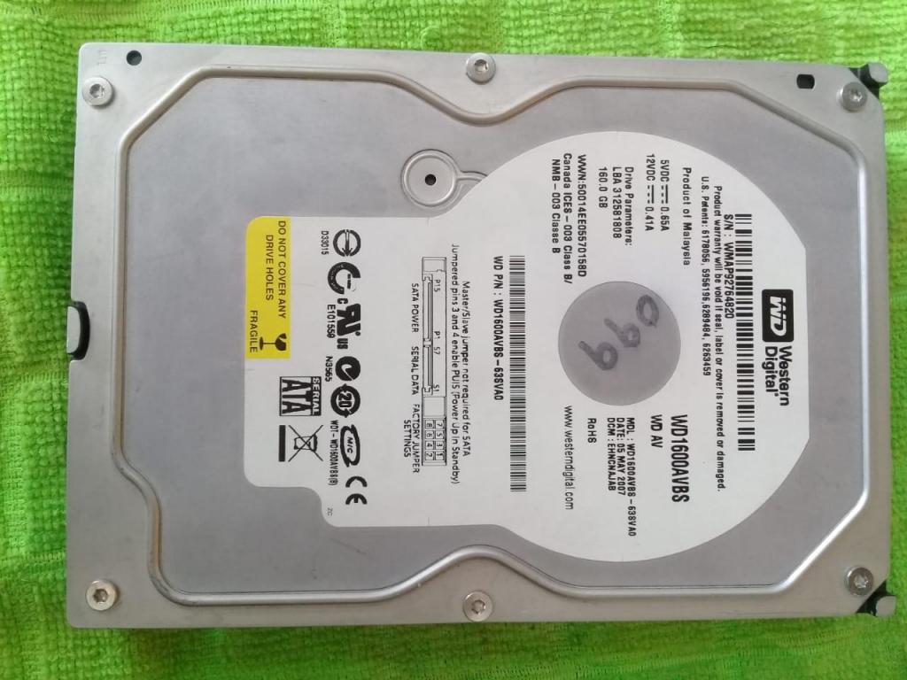 Disco duro SATA 160 GB