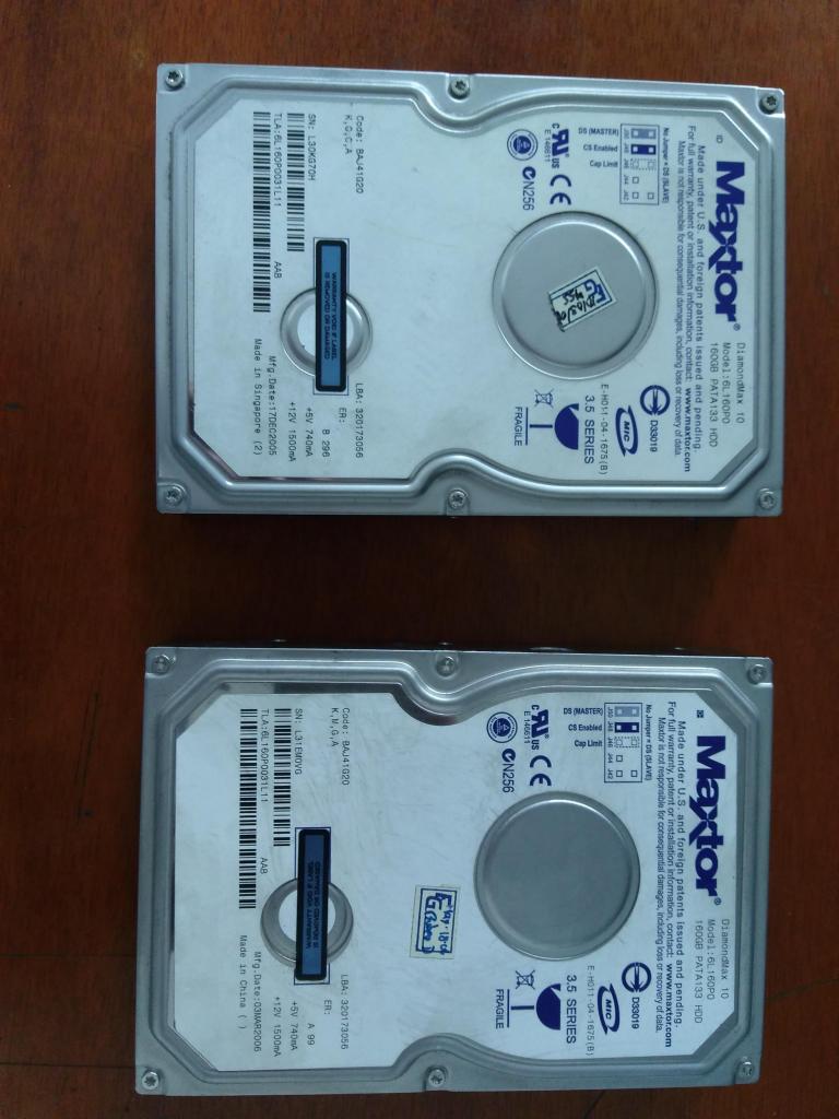 Discos duros de 160 Gb