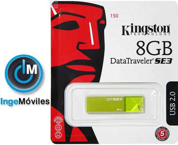 MEMORIAS USB 8 GB KINGSTON