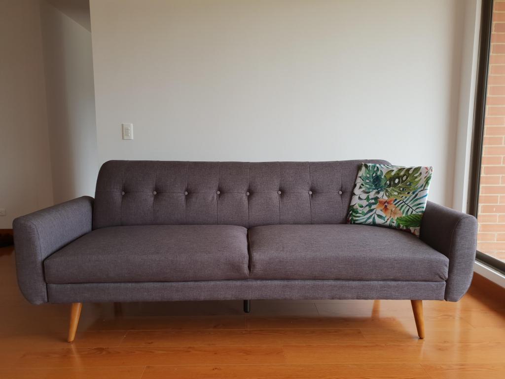 Sofa 3 Puestos Tugo, Gris, Compré en Noviembre 