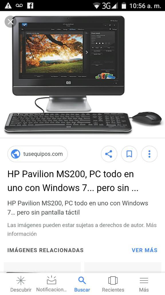 Vendo Hp Todo en Uno Windows 7