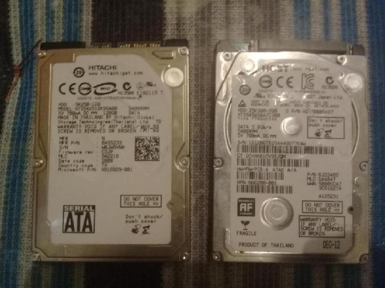 Combo Dos Discos duros 1 de 500 gb y otro de 120 gb