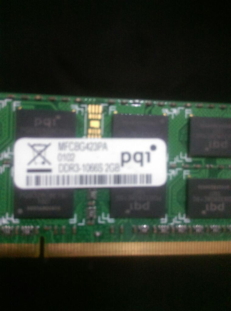 Memoria Ram Ddr3 2 Gb para Portatil