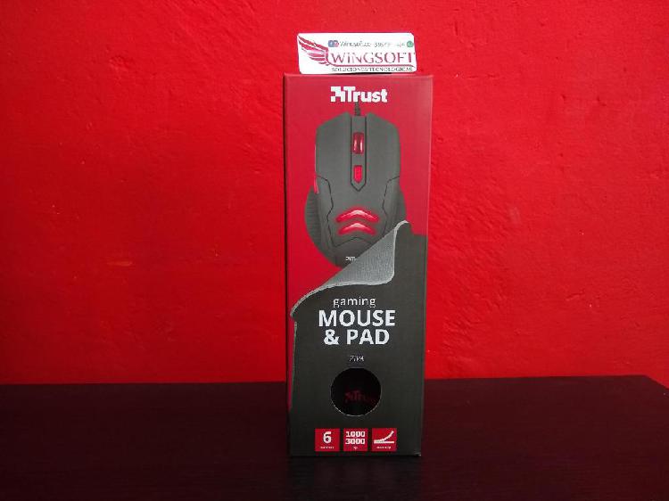 Mouse y Pad Mouse gamer Trust Ziva
