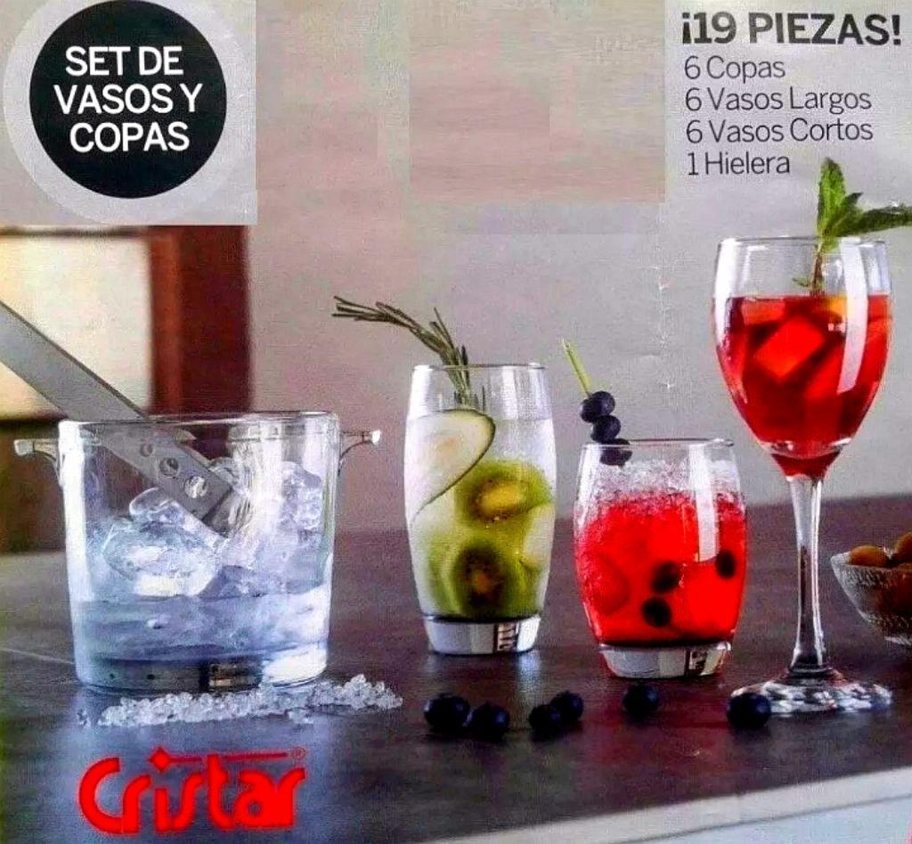 Set de Vasos Y Copas