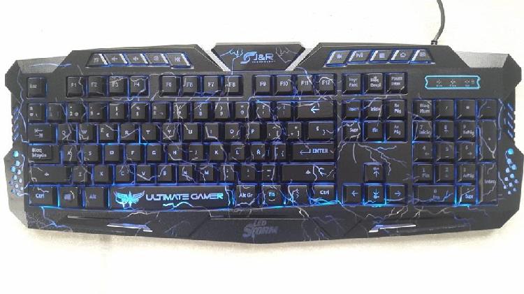 TECLADO JYR GAMER RETROILUMINADO TGJR001