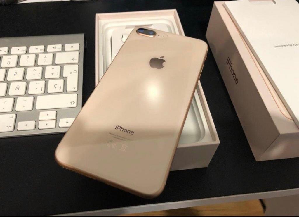 Vendo iPhone 8 Plus Gold 256 Gb excelente estado nuevo libre