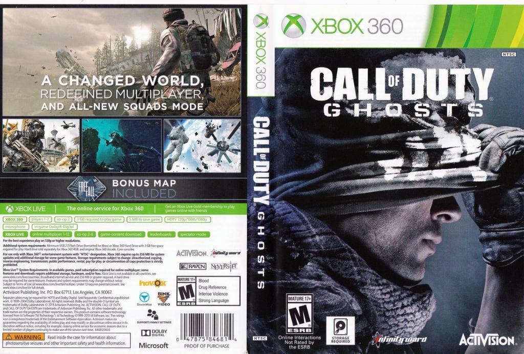 Call Of Duty: Ghosts Xbox360 Original
