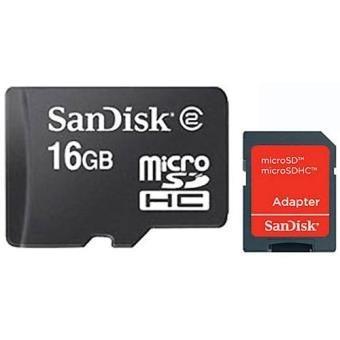 Memoria Micro Sd + Adapt Sd 16 Gb Sandisk